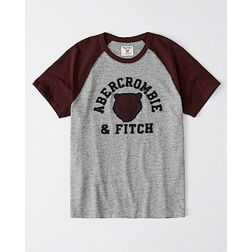 F a&f Abercrombie & Fitch 短袖 T恤 灰 1150