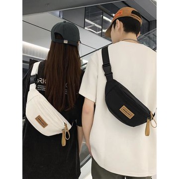 潮牌胸包男士手機挎包背包男生休閑百搭斜挎包運動腰包女男款包包