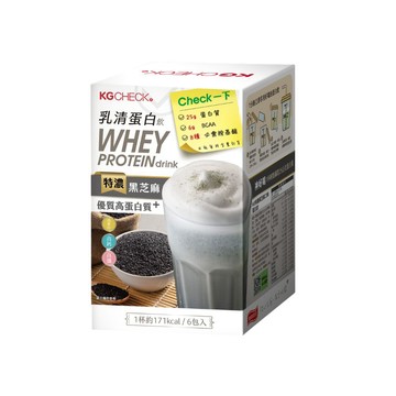 乳清蛋白飲-特濃黑芝麻口味(43gx6包)