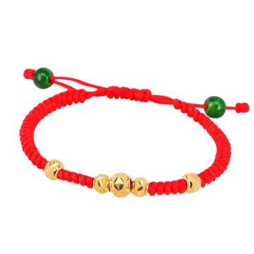 福氣寶貝-兒童黃金編織手鍊