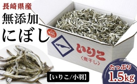 年内発送　長崎県産 無添加にぼし（小羽）1.5kg