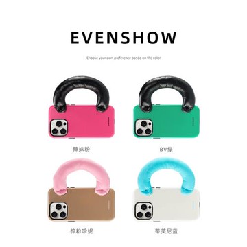 EVENSHOW磁吸magsafe新款菲林手提腕帶手機殼適用于蘋果iPhone16promax15/14/13小眾高級感超好看外殼保護套