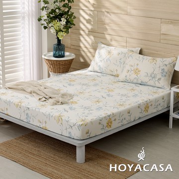 HOYACASA 100%天絲枕套床包三件組｜羅曼花都｜(單人/雙人/加大)