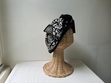 小花燦爛墨-日式綁帶髮帶ヘアバンド