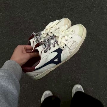 MIZUNO CT CLUB 淺米黃 雙鞋帶 復古拼色 雙鞋帶 板鞋 薄底鞋 美津濃 D1GH261010