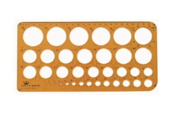 Life 徠福 KL-101 射出成型定規 (130 x 255 x 1.3mm) (凸點鉛筆、針筆兩用)