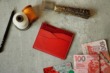 MOOS 簡約小錢包 卡包  ALRAN SULLY 山羊X鱷