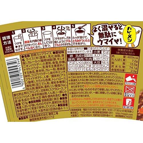 日清食品 カレーメシ ビーフ 107gx6個