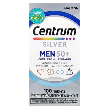 Centrum, Silver Men 50+，多面多維生素，100 片