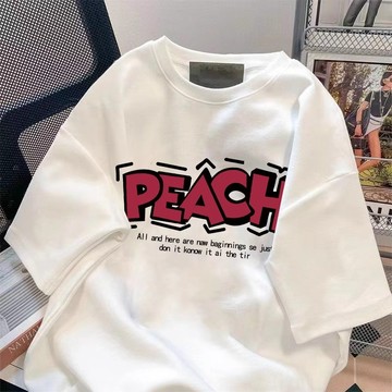 【隔日到貨 字母大印花】高品質！重磅短t 280g純棉短袖T恤夏季衣服美式復古學生加大尺碼Oversize t恤男生T恤