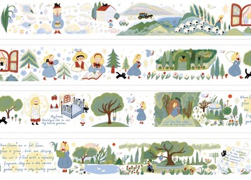 秘密花園 こだち 郊遊集 和紙膠帶 10米卷