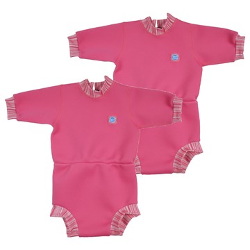 Splash About Happy Nappy Wetsuit 連身版游泳尿布褲 粉色糖果色  M  2件