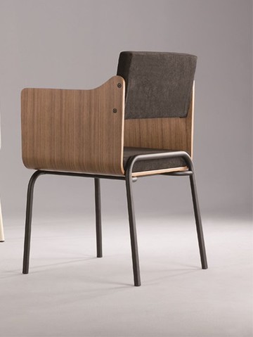 曲木背單椅  休閒椅 扶手椅