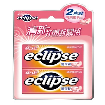 易口舒無糖薄荷錠-清爽蜜桃2入