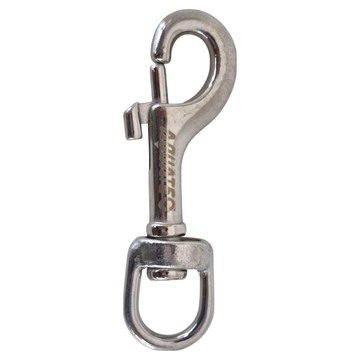 AQUATEC 不鏽鋼316單頭鉤 潛水用品  80 x 12mm  銀色