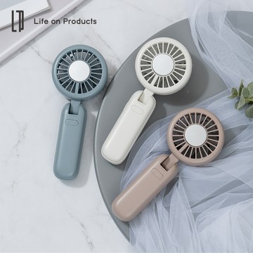 日本Life on Products Double Fan 雙扇葉製冷手持扇 三色可 - 柔霧白