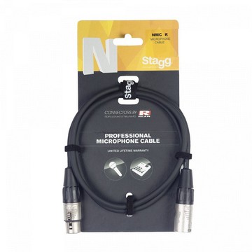 唐尼樂器 stagg nmc1r 1米 xlr公母頭 防爆音 專業級平衡訊號麥克風線(總代理公