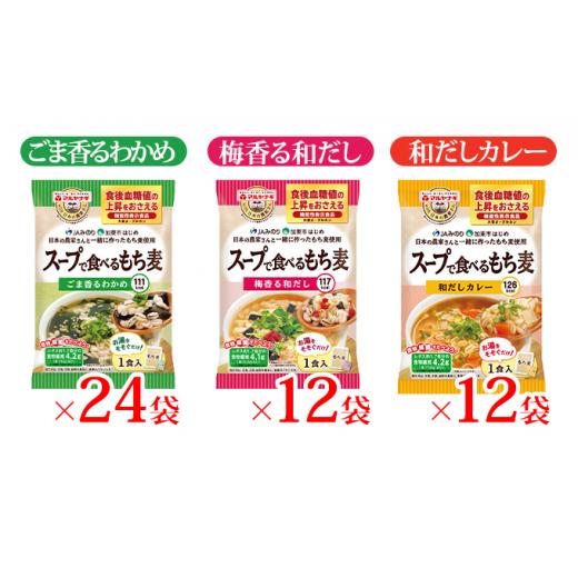 ふるさと納税 兵庫県 加東市 スープで食べるもち麦48袋セット
