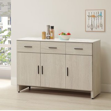 MUNA家居  茉莉4尺岩板餐櫃下座/736   119X40X80cm