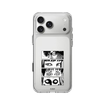 iPhone 17 Pro Max Clear Case（相機按鈕） 透明 - 伊藤潤二驚選集 Junji Ito - 凝視