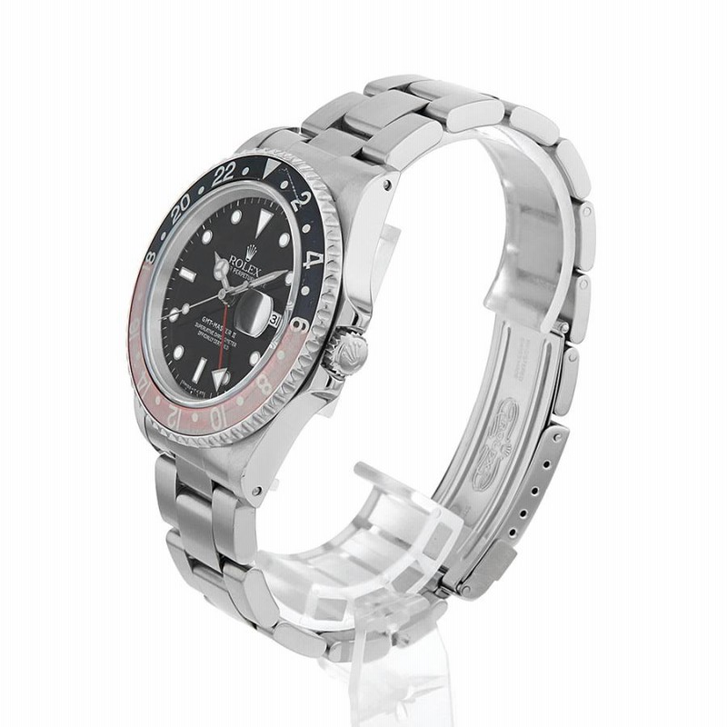 ロレックス GMTマスターII 赤黒ベゼル 16710 ブラック U番 中古