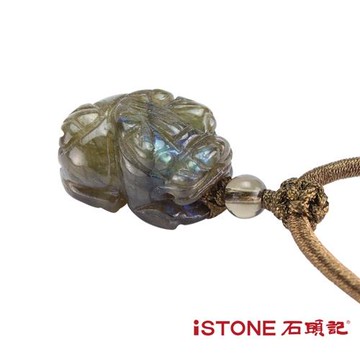 石頭記 貔貅項鍊-金光閃閃-閃光石