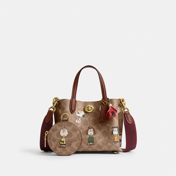 COACH X PEANUTS WILLOW 18 印花托特手袋