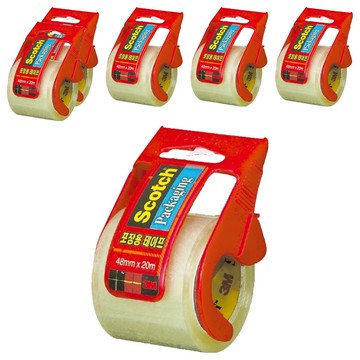 Scotch 迷你包裝膠帶切台 132D  透明  6個