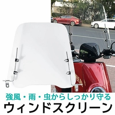 3月まで値下げ！デタッチャブル・コンパクト・ウインドシールド／補助