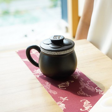 【節日禮物】陸寶 知足常樂蓋杯 320ml 辦公室 泡茶杯