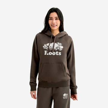 Roots 女裝- ORIGINAL KANGA 連帽上衣 (駝棕色)
