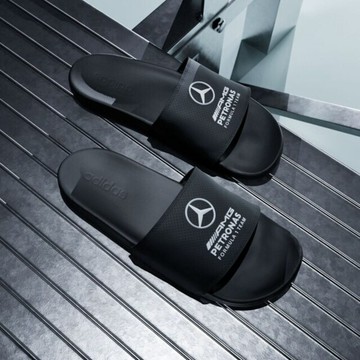 Adidas 愛迪達 Adilette Comfort Mercedes KI6109 男女 拖鞋 賓士 黑 舒適 快乾