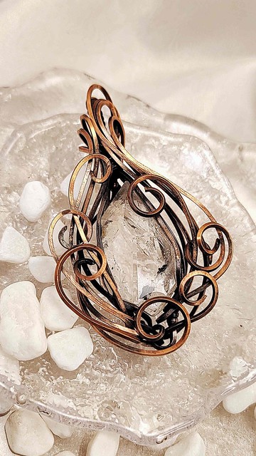 纏繞飾品 能量之心閃靈 吊墜 Pendant WireCraft