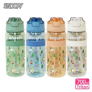 史努比野營趣輕巧提手水瓶(700ml)