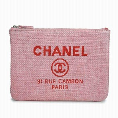 シャネルCHANELピンクのバンダナ柄のクラッチ ポーチ美品-