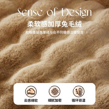 ✅雙面兔毛抱枕沙發客廳靠枕辦公室靠背冬季床頭靠墊不含