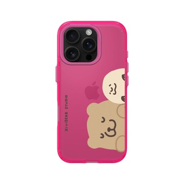 iPhone 16 Pro Clear 粉漾桃 - 咻咻熊 XiuXiubear - 熊與泥