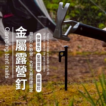 【台灣出貨】30CM金屬露營地釘｜加厚鋼製帳篷釘｜抗風固定營釘｜戶外露營裝備配件｜營繩帳篷穩固必備地釘
