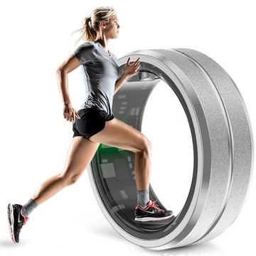 爆款智能戒指心率血氧健康睡眠監測計步防水陶瓷款情侶藍牙手機環