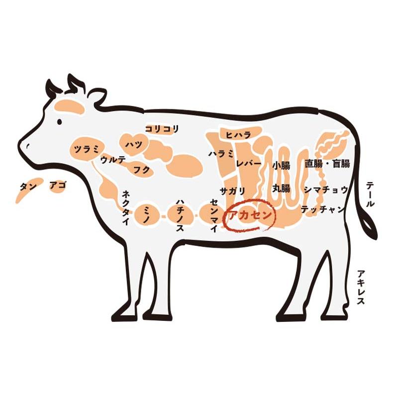 国産牛 新鮮ホルモン アカセン（200g）(１〜２人前)