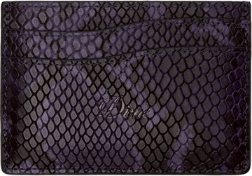 Dime 紫色 Embossed Leather 卡包