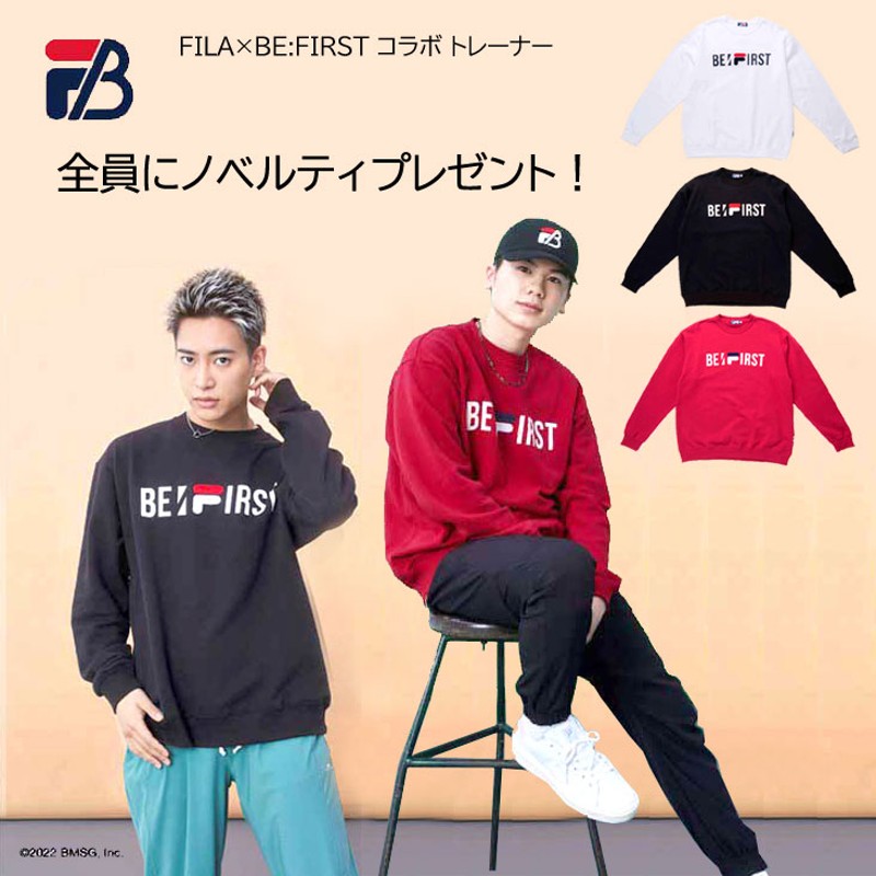 FILA フィラ BE:FIRST コラボ トレーナー クルーネック スウェット