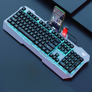 狼蛛F3010機械手感鍵盤鼠標套裝有線電競游戲臺式機電腦辦公專用