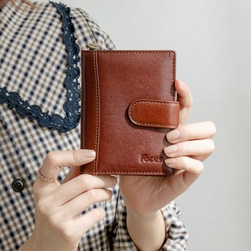 FOCUS經典原皮多功能雙開造型女中夾(FTC3367) 熱銷貨到!!