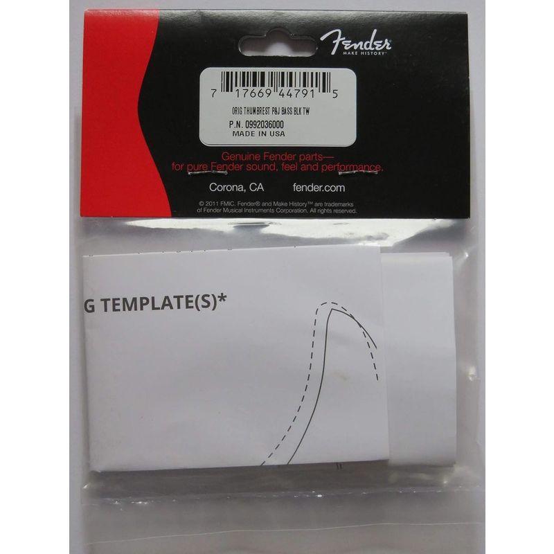 Fender フェンダー Thumb rest for Precision Bass and Jazz Black