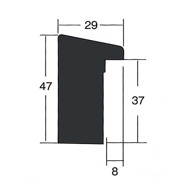 〔仮縁油絵額〕高級仮縁・キャンバス額・安価油絵額 木製仮縁P12（606×455mm）ブラック