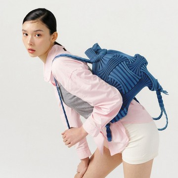 全新蝴蝶結後背包 - 藍色