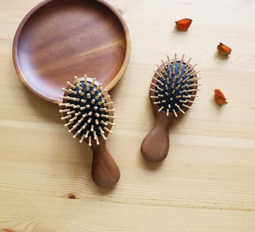 台灣專利小圓水曲柳按摩梳