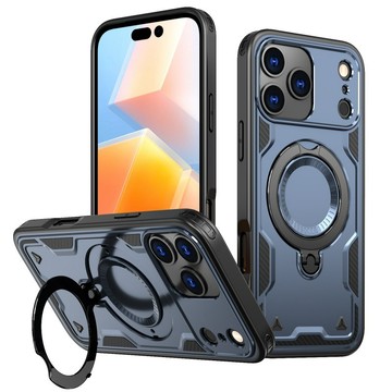 天環 360°旋轉支架 手機殼 適用於 iPhone17 16 15 14 13 12 11/XR 軍規級 防摔保護殼