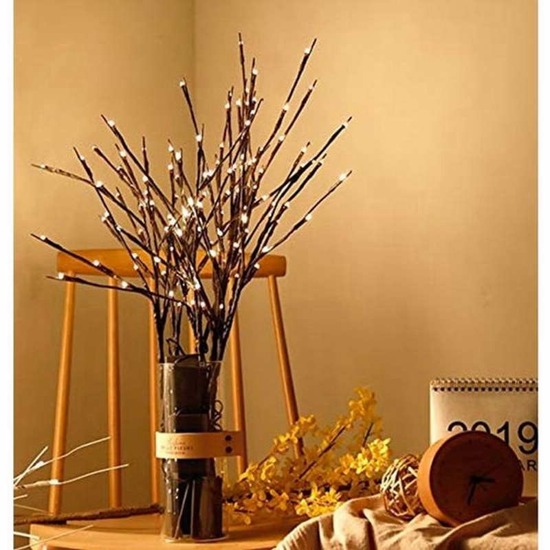 値段が激安 Hairui ブランチツリー Led ライト 枝 イルミネーション ツリー インテリア 間接照明 クリスマス 高さ80cm 150電球 コンセント式 オシャレ 北欧 タイマー機能 防水 ブラウン 花瓶が含まない 国産 Kanematsuusa Com
